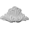 Ekena Millwork 5 1/2"W x 2 3/4"H x 3/4"P Bordeaux Leaf Center Onlay ONL05X02X01BO - alternate 4